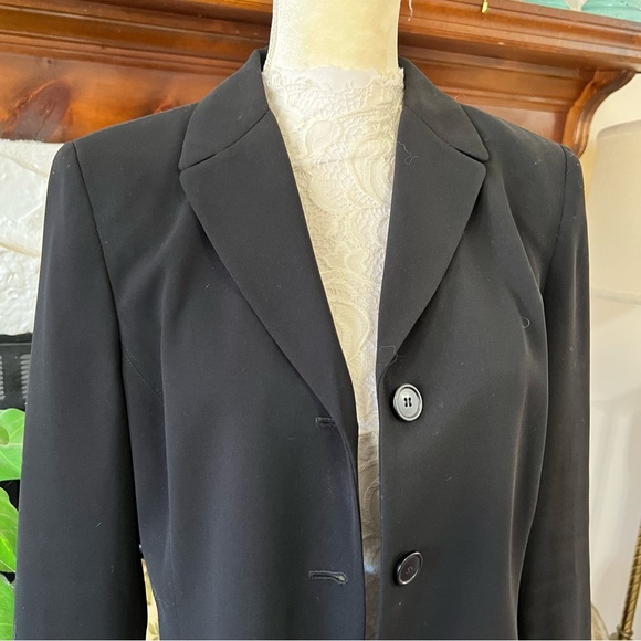 INC INTERNATIONAL CONCEPTS Black Women's Long Blazer Jacket Size 12P - Picture 2 of 7